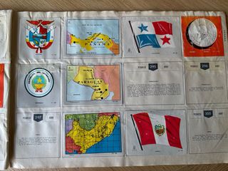 Álbum Colección Banderas, Monedas, Escudos, Mapas 