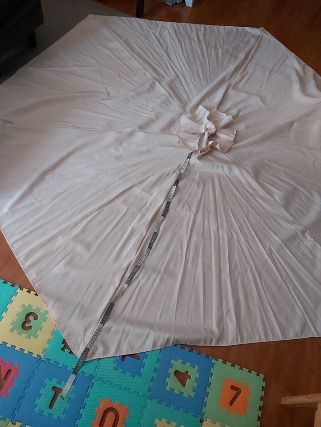 Sombrilla Parasol Beige - Tejido