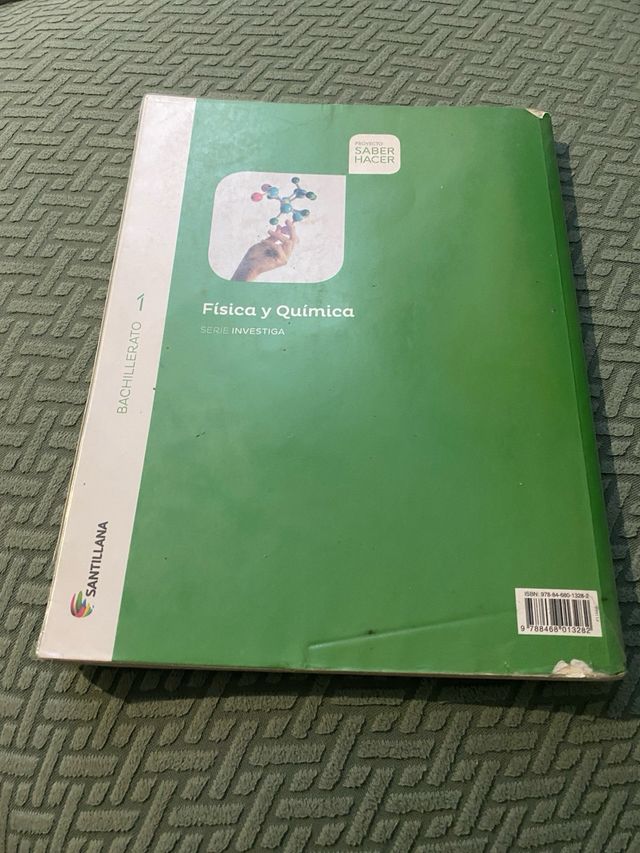 Libro Fisica y quimica 1°Bachillerato. SANTILLANA