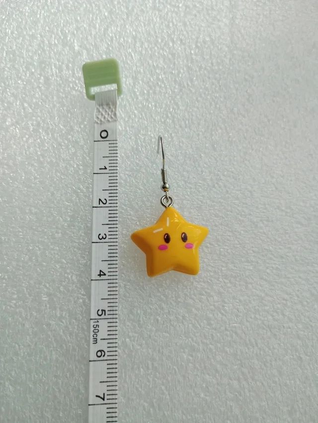 Orecchini kawaii stella gialla