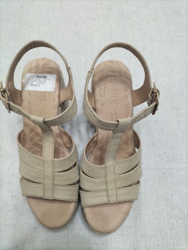 Sandalias Mustang beige mujer nº 38