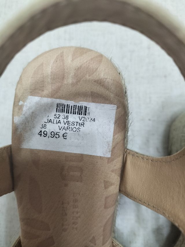 Sandalias Mustang beige mujer nº 38