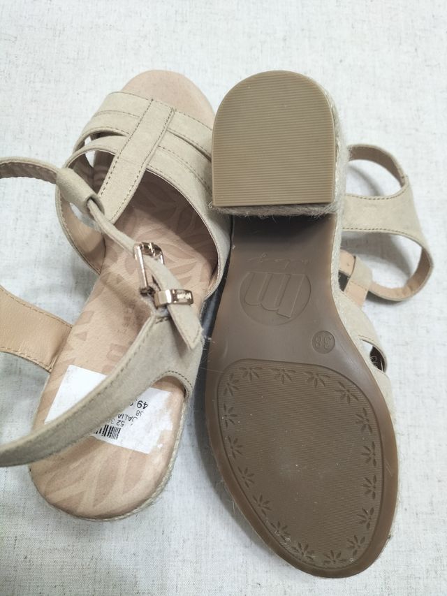 Sandalias Mustang beige mujer nº 38