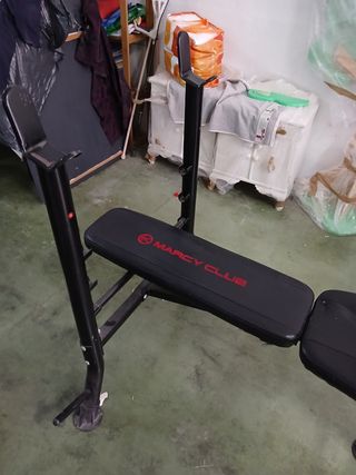 Banco musculación Marcy - Ajustable con barra
