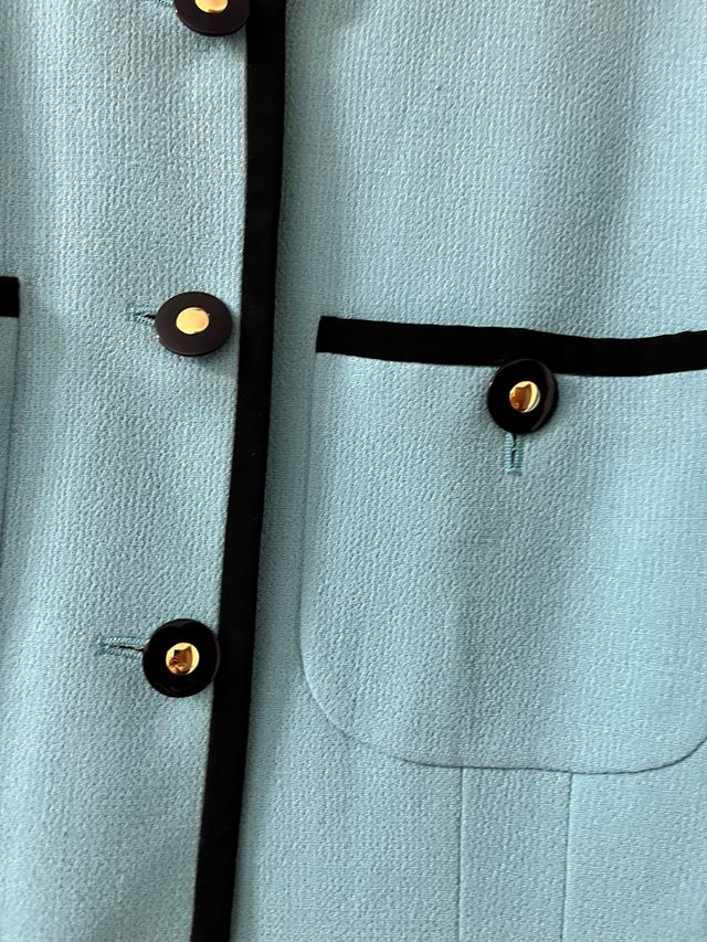 Blazer azul turquesa 