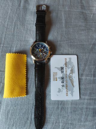 Reloj Guanqin - Cronógrafo Negro.