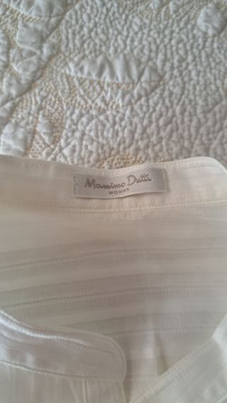 Camisa Massimo Dutti blanca talla S