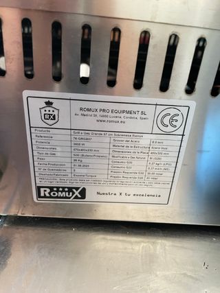 Grill Industrial Gas - Casi nuevo