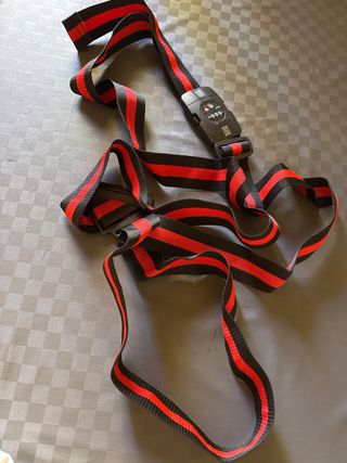 Cintura bagaglio - nera e rossa
