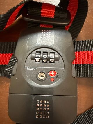 Cintura bagaglio - nera e rossa