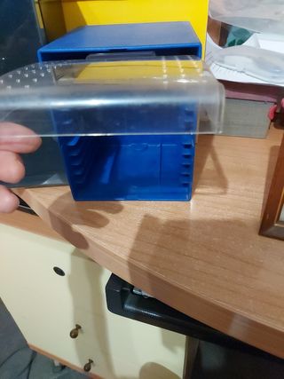 Box porta CD blu trasparente
