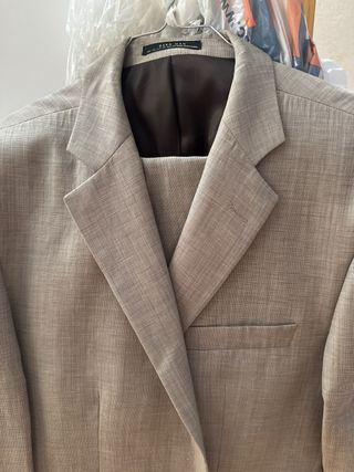 Traje Zara Hombre Beige Talla 44