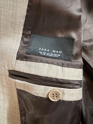 Traje Zara Hombre Beige Talla 44