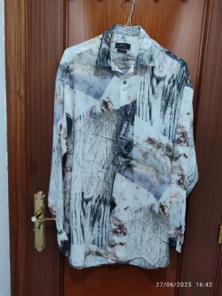 Camisa Zara multicolor manga larga