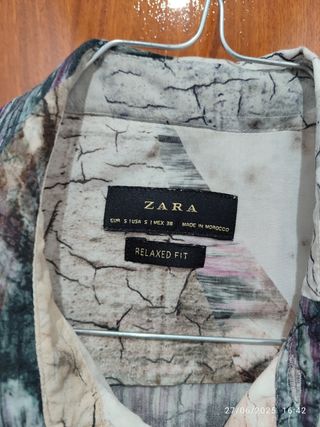 Camisa Zara multicolor manga larga