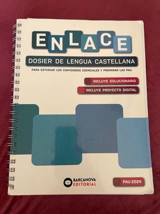 Enlace. Dosier de Lengua castellana. Bachillera...