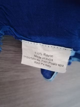 Pareo Blu e Bianco in viscosa