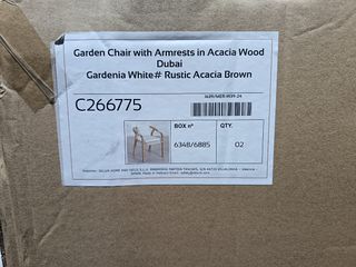 Silla de jardín Sklum Dubai - Madera Acacia Maciza