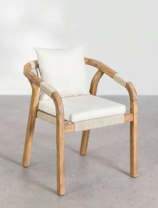 1 Silla de jardín Sklum Dubai - Madera Acacia Maci