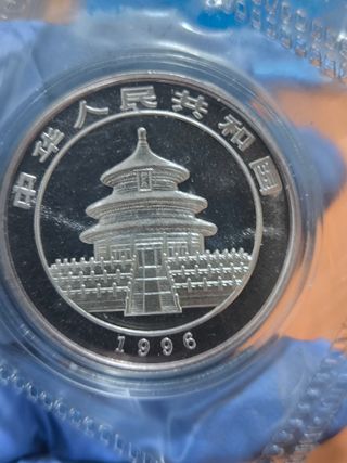 Moneda 1 Onza PlataPanda 1996