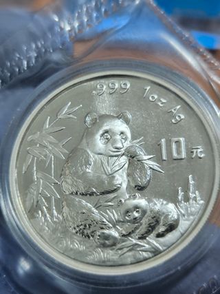 Moneda 1 Onza PlataPanda 1996