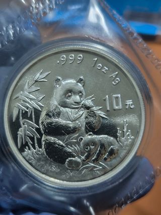 Moneda 1 Onza PlataPanda 1996