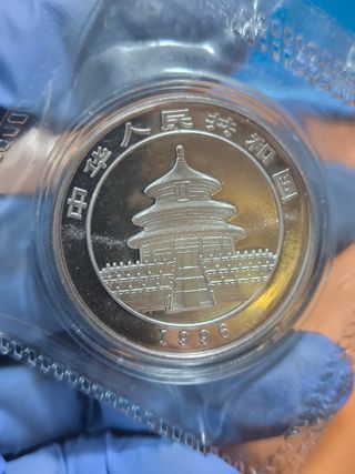 Moneda 1 Onza PlataPanda 1996