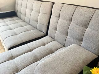 SOFA CAMA SUPER ECONOMICO Gris/negro TELA