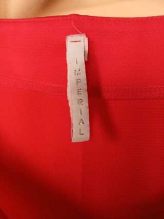 Blusa rossa elegante maniche 3/4