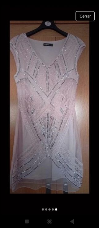 Vestido fiesta rosa | Talla S