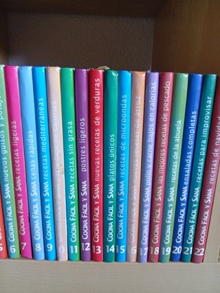 22 libros Cocina Fácil y Sana