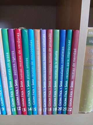 22 libros Cocina Fácil y Sana