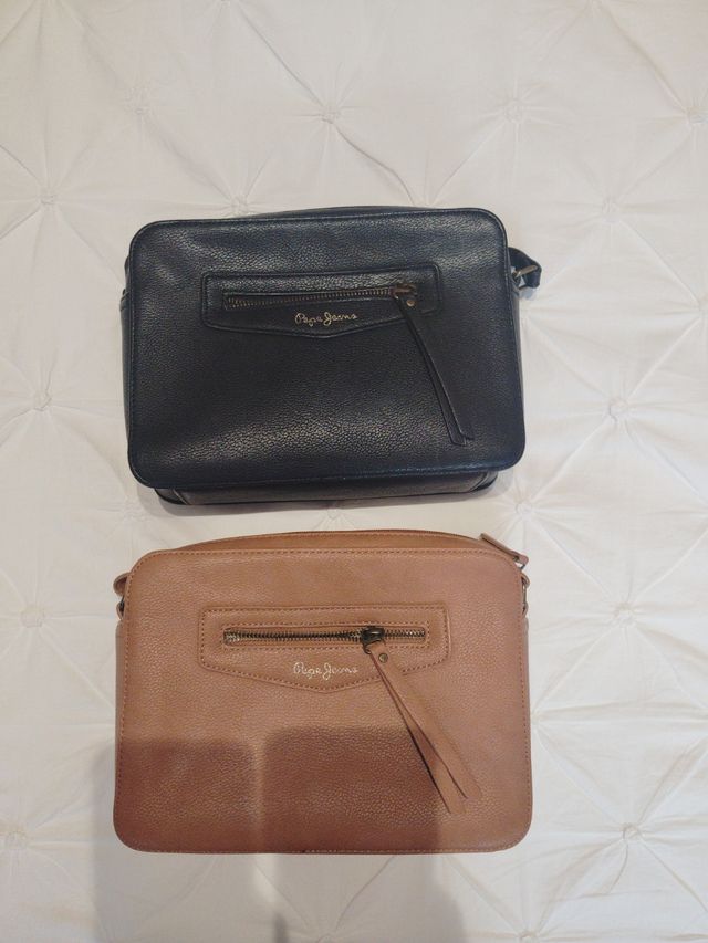 2 bolsos Pepe Jeans - Negro y Camel