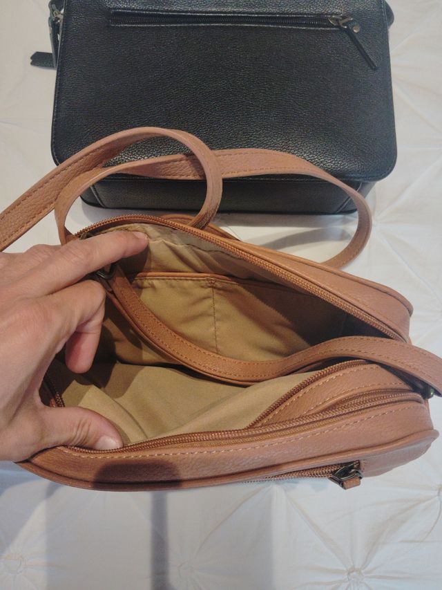 2 bolsos Pepe Jeans - Negro y Camel