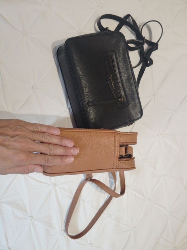 2 bolsos Pepe Jeans - Negro y Camel