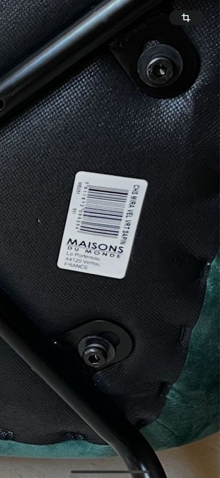 Silla terciopelo verde - moderna Maisons du Monde