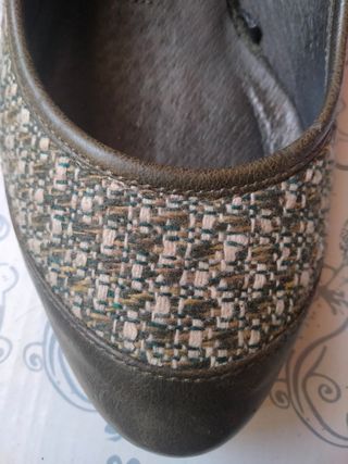 Zapatos tacón cómodos - Marrón verdoso