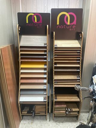 Expositores de suelo laminado