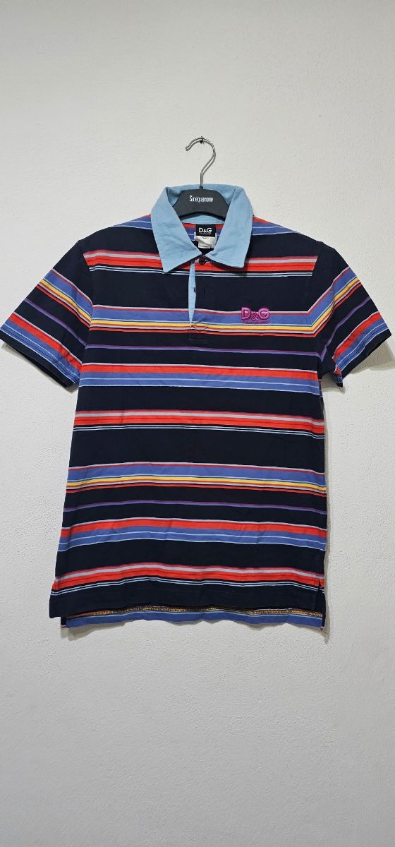Polo D&G Dolce & Gabbana righe multicolore T M