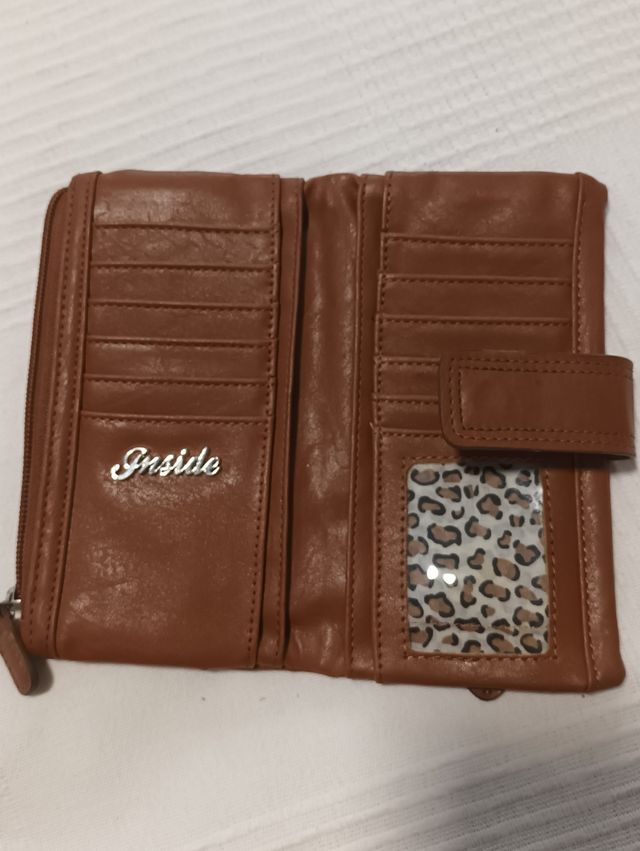 Monedero marrón Inside