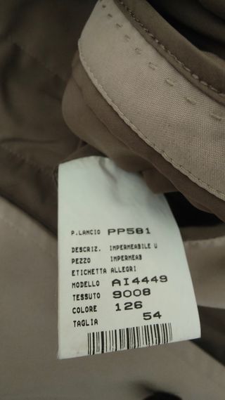 Impermeabile Allegri beige