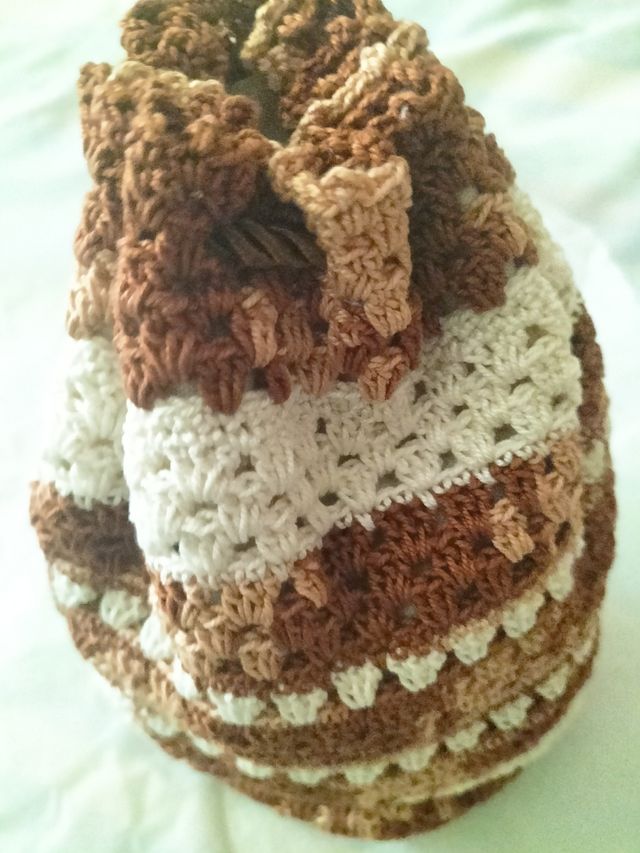 Mochila em crochê