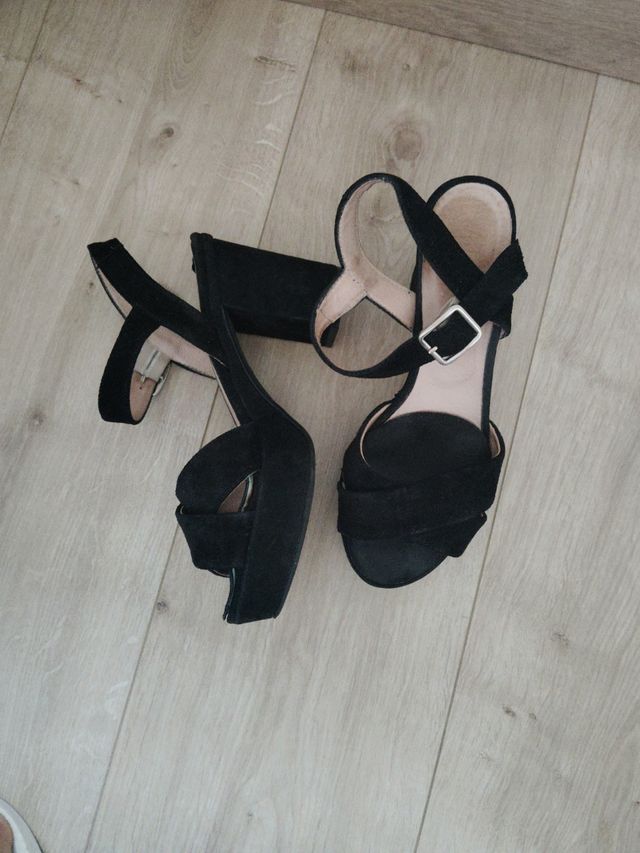 Sandalias plataforma negras