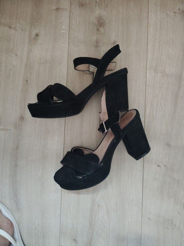 Sandalias plataforma negras
