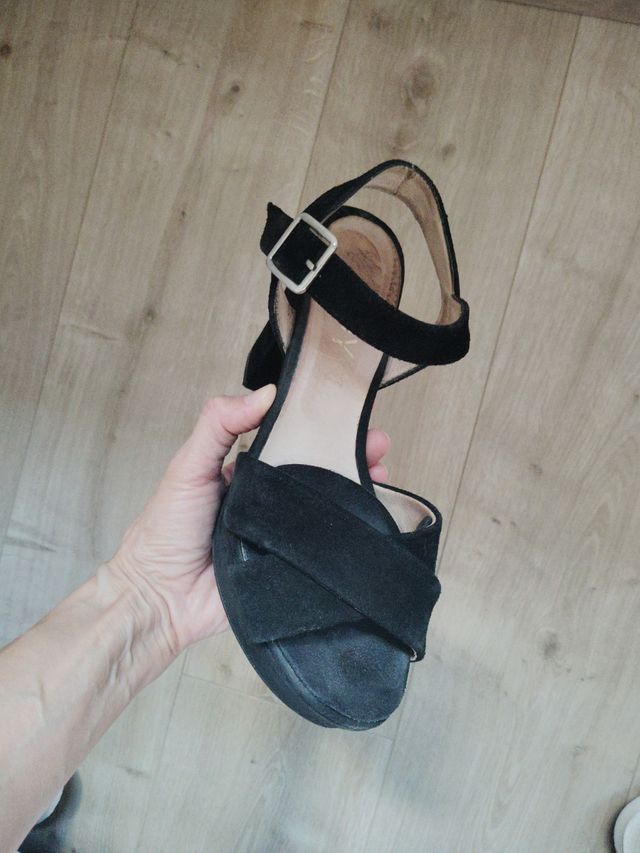 Sandalias plataforma negras