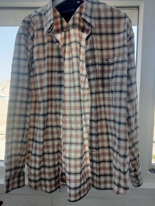 Camisa Tommy Hilfiger cuadros beige