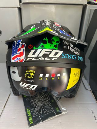 Casco moto M trial UFO jet