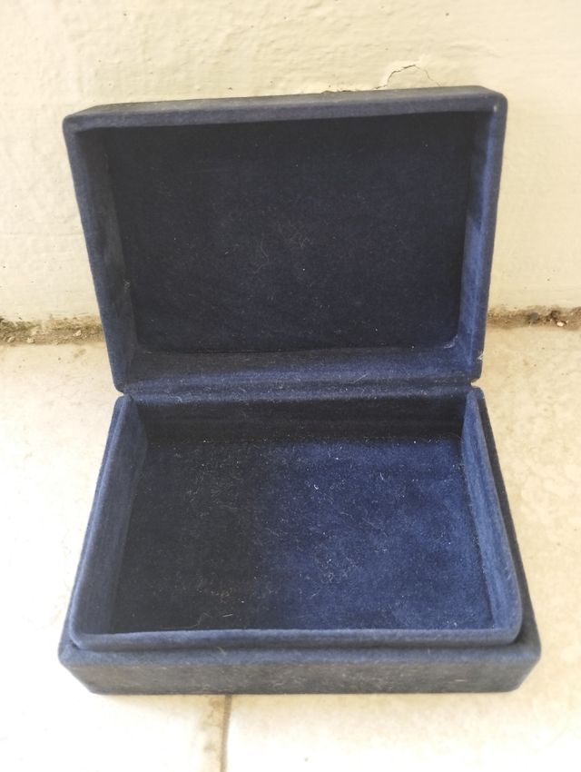 Scatola portagioie velluto e silver