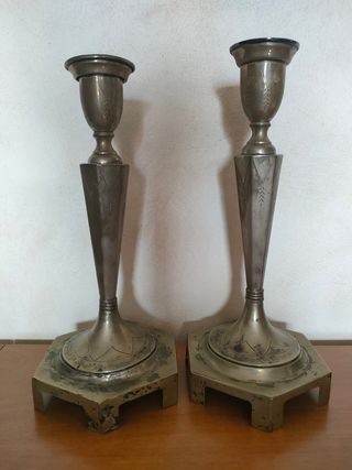 Candelieri antichi in metallo