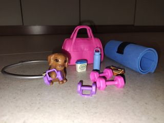 Muñeca Barbie Gimnasio + Accesorios